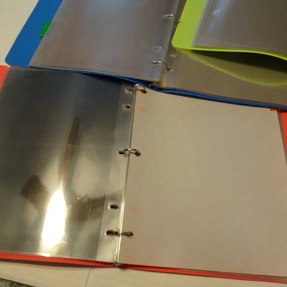 Binders - 3 Ring Flexible Soft Cover with Sheet Protectors and Page Dividers